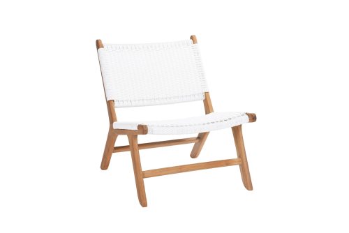Zen Accent Chair – White (Close Weave)