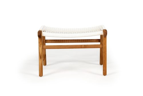 Zen Lazy Chair Ottoman – White