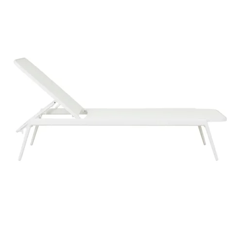 all white sun lounger