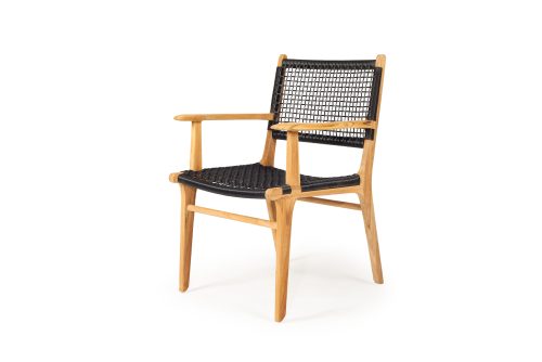 black armchair