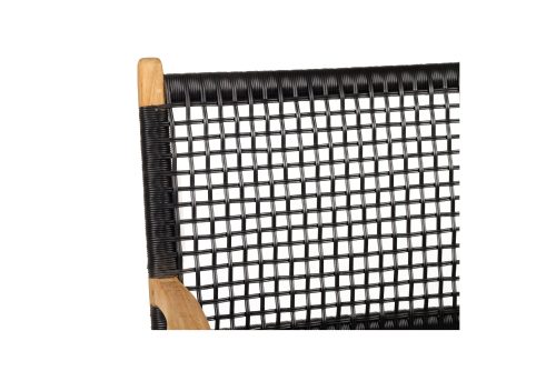 black outdoor chair