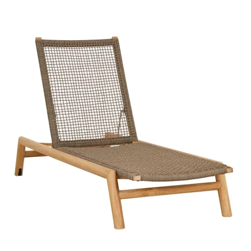 coral braid sun lounger