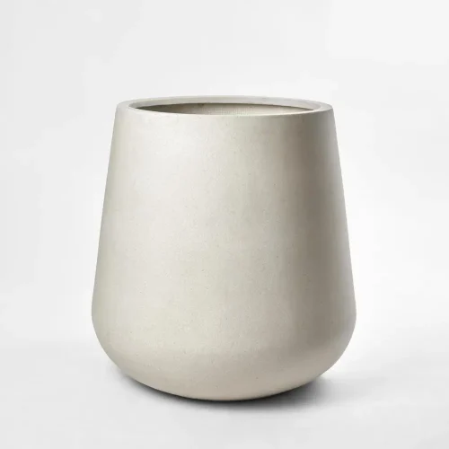 cream terrazzo planters