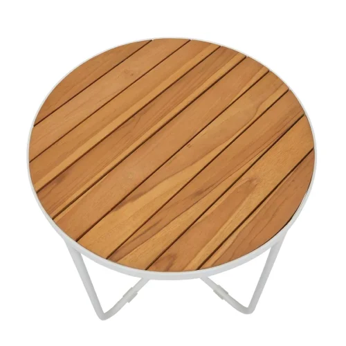 cross base side table