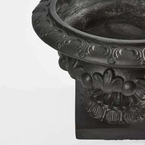 decorative black urn