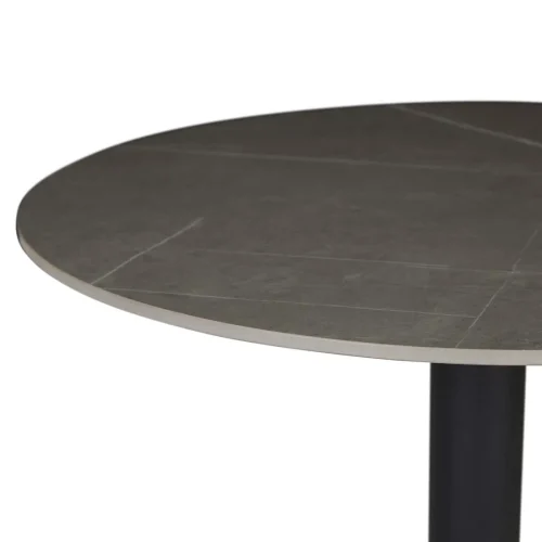 grey stone round bar table