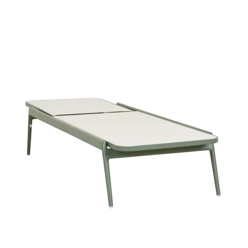 jade and white sun lounger