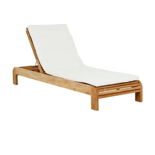 luxury teak sunbed