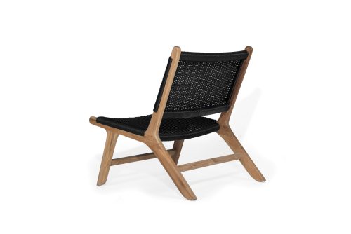 modern black accent chair