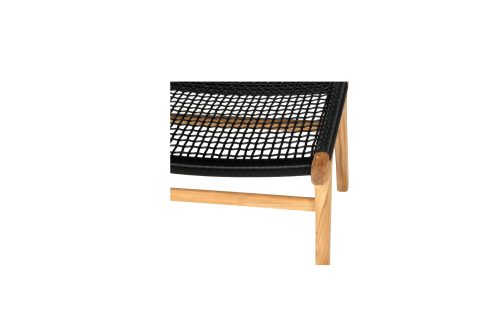 modern black ottoman