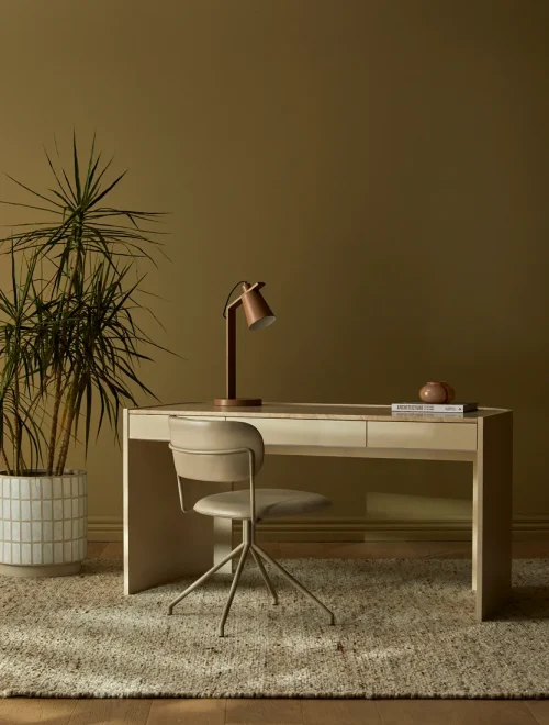modern white planter