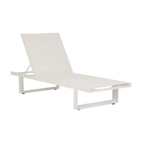 modern white sunbed