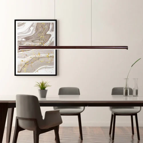 natural walnut light fixture