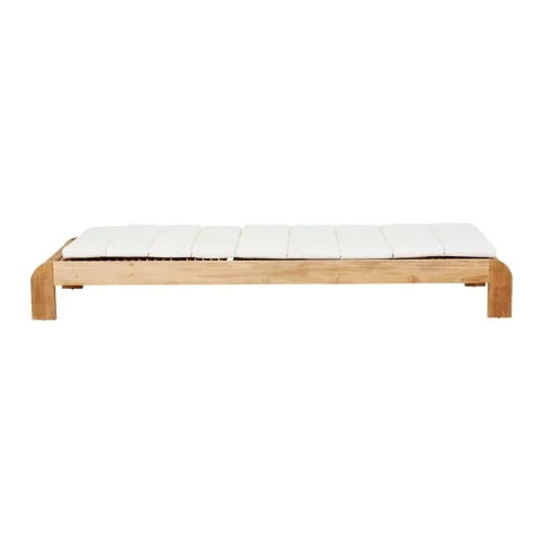 poolside teak sun lounger
