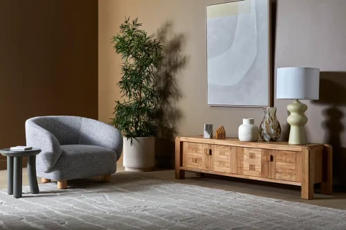 soft grey planter