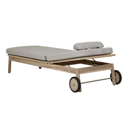 stylish teak sunbed
