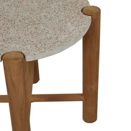 teak wood side table