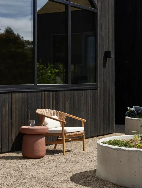 terracotta side table