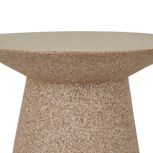 terracotta speckle side table