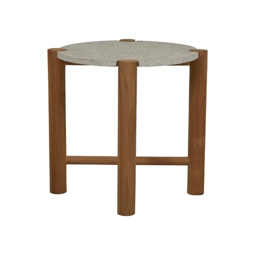 warm sand side table