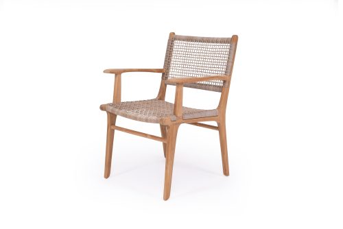 washed grey armchair