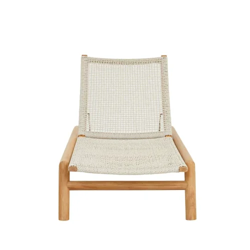 white braid sun lounger