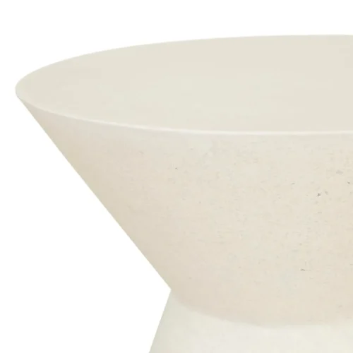 white fleck side table