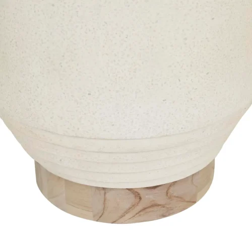 white fleck side table