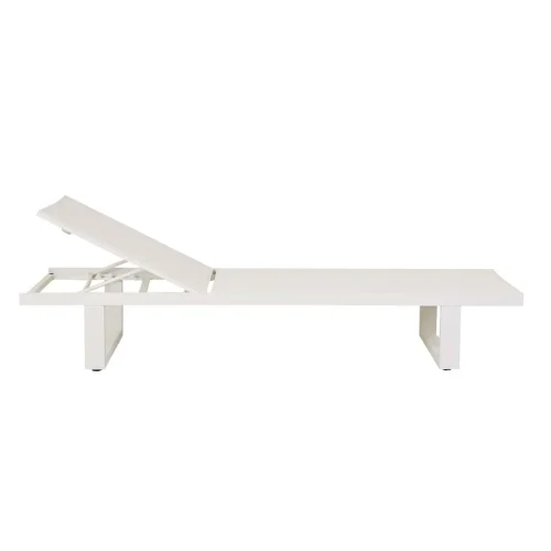 white outdoor sunbed