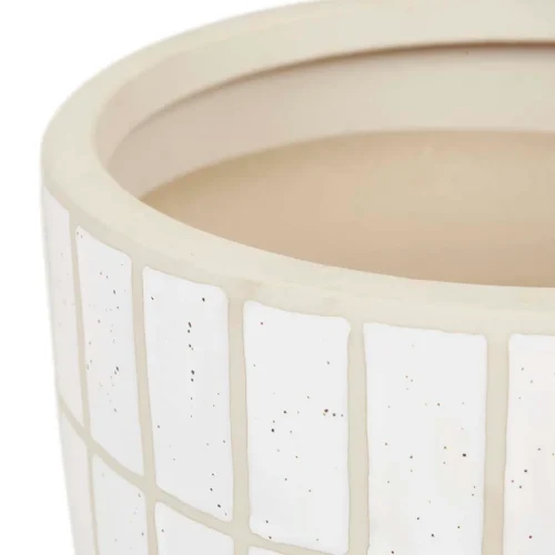 white speckle planter