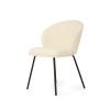 Anders Dining Chair – Natural Upholstery with Black Legs