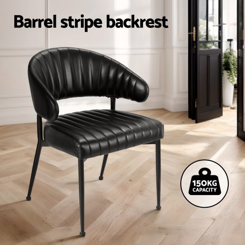 black leather armchairs