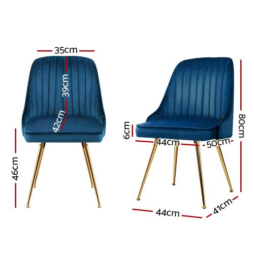 blue velvet chairs