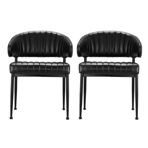 faux leather dining chairs