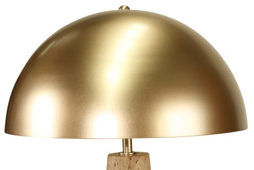 sculptural travertine lamp