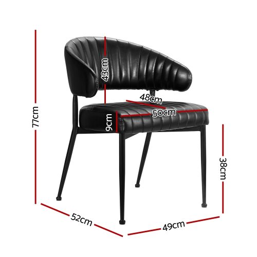 set of 2 dining chairs