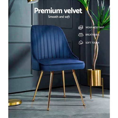 velvet dining chairs set
