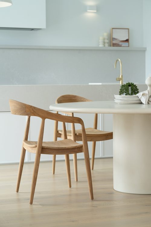 wooden armchair