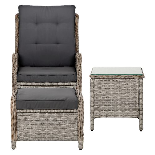 2 piece wicker chair set