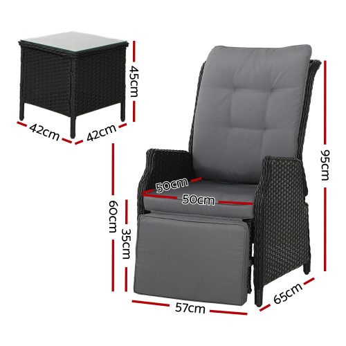 3 piece outdoor furniture