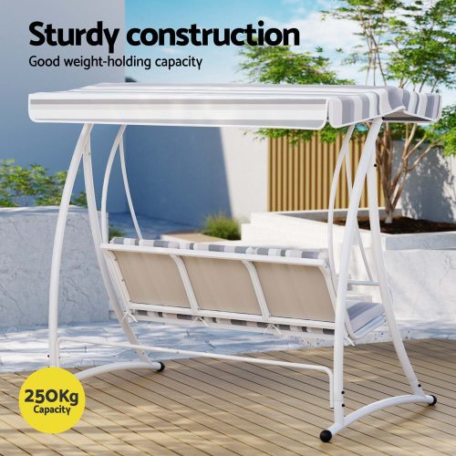 3 seat outdoor swing