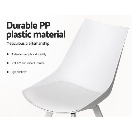 Artiss chair set white