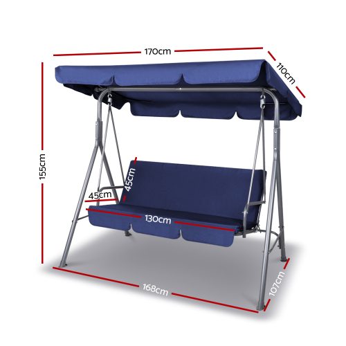 canopy swing bench