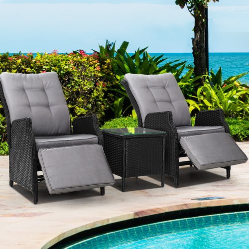 black patio furniture set