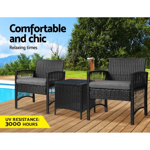 black wicker dining chairs