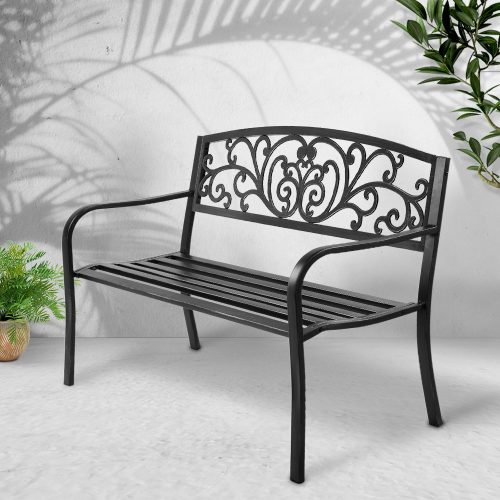 classic park bench black