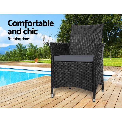 cushioned garden chairs