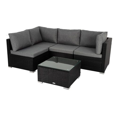 garden lounge set black