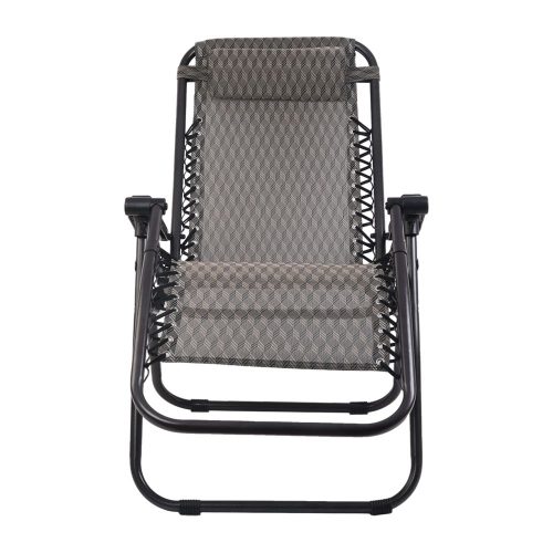 grey outdoor recliner