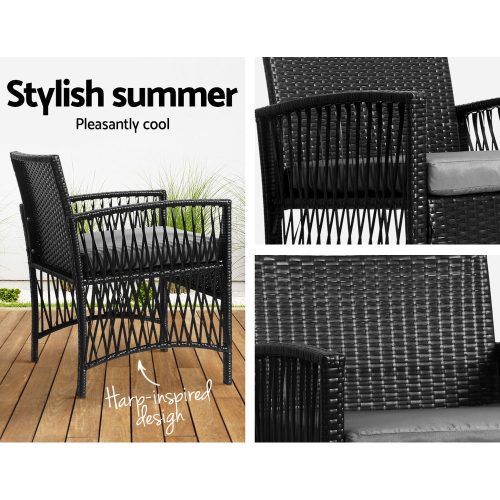 modern outdoor bistro set